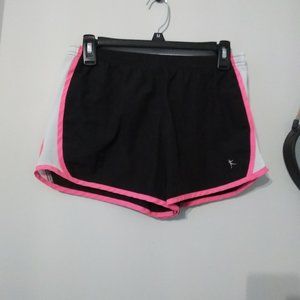 pink and black workout shorts size  14-16